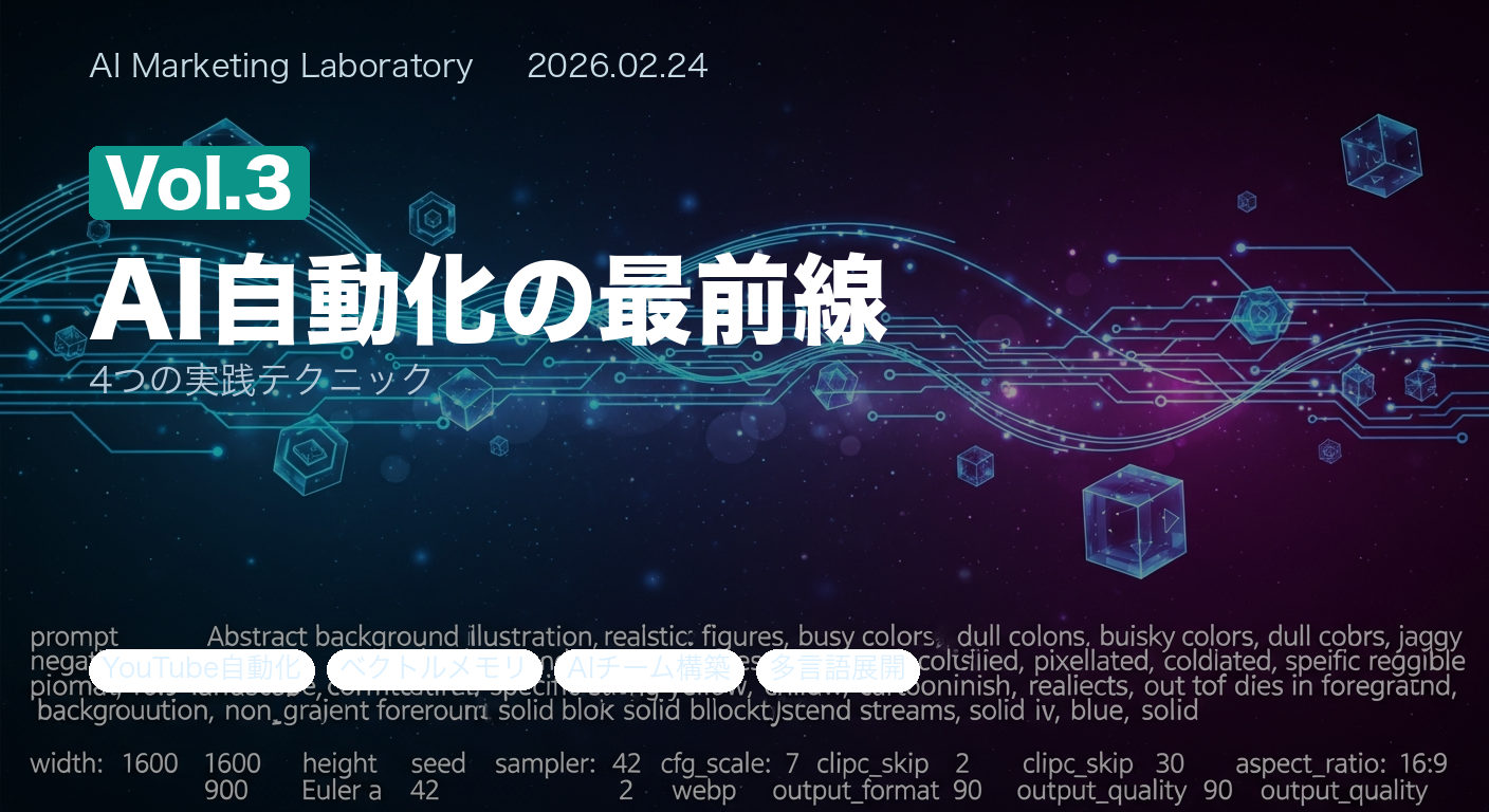 AI自動化の最前線 Vol.3